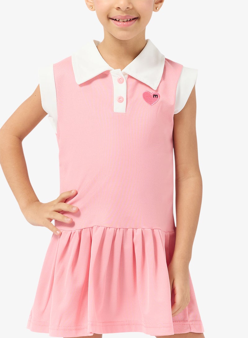 Pinata Pink Heart Polo Dress - Image 3